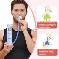 Entrenador de Respiración Pulmonar Ajustable para Atletas, Deportes, Fitness, Ejercicio, Entrenamiento Práctico, Dispositivo y Equipo de Entrenamiento