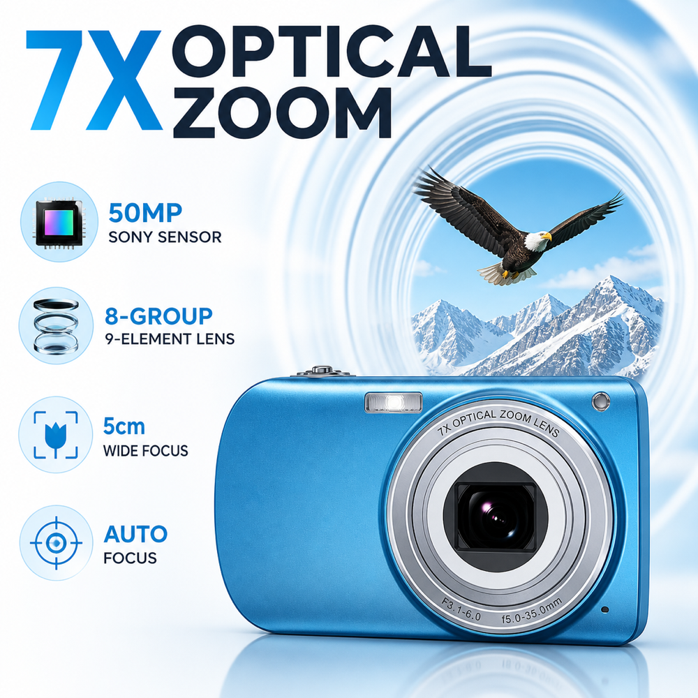 <strong>2026</strong> Latest <strong>Camera</strong>: 88MP , 7x Optical Zoom, 8K High-Definition Photography and Videography Professional <strong>Camera</strong>