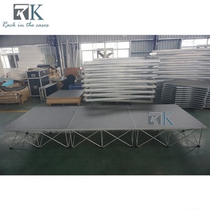 Scène de plateforme à finition moquettée pour événements Installation rapide Scène simple - Product Image 3