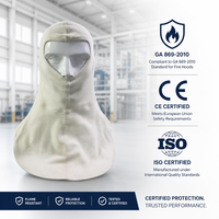 Capucha Ignífuga Ultraligera de 153g, Alta Resistencia 1206N, Color Blanco Hueso, Protección Contra Llamas GA 869