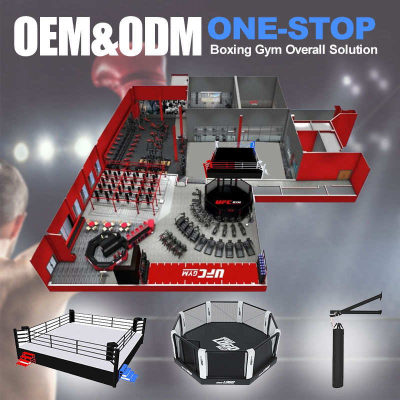 MMAケージ PUレザーカスタムゴールドチャンピオンシップビニールUFC