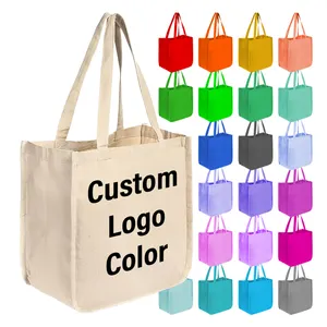 Bolso de hombro para playa con logotipo personalizado grueso, bolso de mano grande ecológico personalizado, bolso de compras con logotipo impreso personalizado