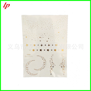 LPP4408 Bride Gold Foil Tattoo Stickers Team Bride Tribe Diamond <b>Pattern</b> Water Transfer <b>Paper</b> One Size - Product Image 5