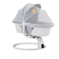Berceau Électrique Multifonctionnel Portable pour Bébé, Transat Musical, Chaise Berçante, Panier et Lit Balançoire pour Nouveau-né