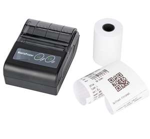 Printer faktur termal genggam Mini minimalis, Printer faktur portabel 58mm USB nirkabel dengan Status persediaan - Product Image 5