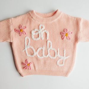 Tutina in Maglia a Coste per Neonata con Nome Personalizzato, 100% Cotone, Basso MOQ, Ricamo a Mano - Product Image 6