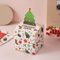 Divertido Set Sorpresa de Navidad para Mejores Amigos con Tarjeta de Regalo Extraíble, Papel Reciclable y Plegable con Acabado Bronceado