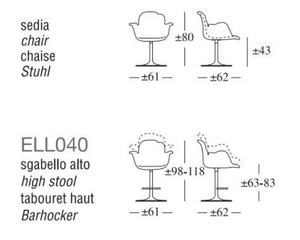 Chaise de salle à manger légère et luxueuse en résine transparente Petal Bar Chaise haute rotative pour la maison moderne au design haut de gamme pour l'appartement - Product Image 5