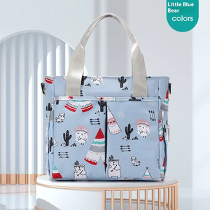 Bolso estampado de moda para mujer de gran capacidad, bandolera de un solo hombro, almacenamiento portátil multicompartimento para madre - Product Image 6