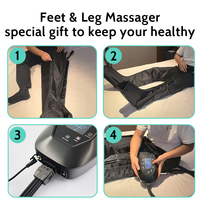 Bottes de récupération sportive à compression d'air à 6 chambres pour les athlètes Soulage les douleurs musculaires