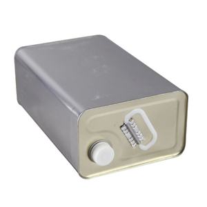 Boîte de conserve carrée de haute qualité 10L avec bouchon à vis et poignée en plastique pour huile ou produit chimique à bas prix - Product Image 1