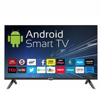 Televisi Pintar LED 40 Inci FHD 1080P Sistem Operasi Android Tanpa Bingkai Tipis WiFi Port USB AV untuk Apartemen Kantor Grosir OEM