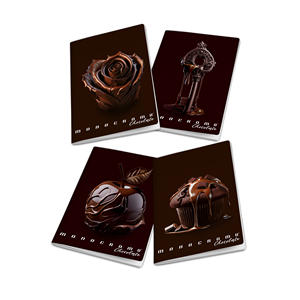 PIGNA - CUADERNO MAXI MONOCROMÁTICO CHOCOLATE 38FF/SH CUADRICULADO 5mm ASS. - Product Image 1