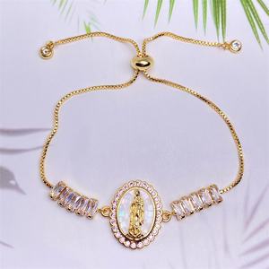 Cadena <span class=keywords><strong>De</strong></span> Tenis <span class=keywords><strong>Virgen</strong></span> <span class=keywords><strong>De</strong></span> <span class=keywords><strong>Guadalupe</strong></span> Religiosa Hecha A Mano Con Cuentas <span class=keywords><strong>De</strong></span> Zirconia Perla Católica <span class=keywords><strong>Virgen</strong></span> María Pulseras Para Aniversarios - Product Image 4