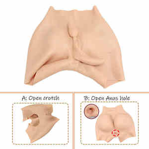 Zachte Siliconen Nep <span class=keywords><strong>Pussy</strong></span> Broek Doordringbaar Insertable Boxer Man Naar Vrouw Nep <span class=keywords><strong>Vagina</strong></span> Broek Voor Crossdresser Shemale Transgender - Product Image 3