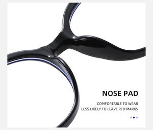 Arco Iris colorido TR90 Material óptico gafas Irregular polígono Anti luz azul de gran tamaño gafas ligeras - Product Image 6