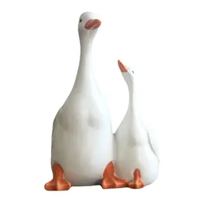 Garden ornaments simulate mother and child duck garden decoration micro-landscape ornaments