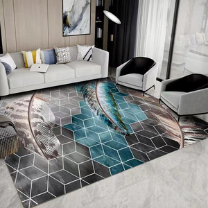 Tốt nhất người bán nhung thảm Giá cả phải chăng phòng khách sang trọng skidproof sàn có thể giặt khu vực thảm lớn mat - Product Image 5