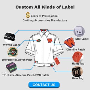 Etichette Tessute Personalizzate di Alta Qualità con Logo del Marchio <span class=keywords><strong>in</strong></span> Poliestere Satinato Damascato per <span class=keywords><strong>Abbigliamento</strong></span> - Product Image 6