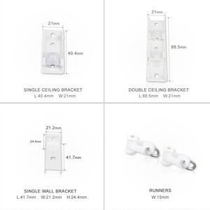 Perdeler için alüminyum ray kavisli özelleştirilmiş manuel sessiz alüminyum kare <span class=keywords><strong>Pvc</strong></span> tavan parça - Product Image 6