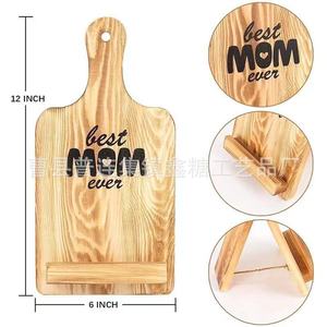 Wooden Stand Desktop Blackboard Mini Coffee Tray Vertical Display <b>Rack</b> For Menus Advertisements And Cutting Boards - Product Image 3