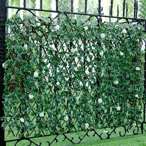 新型植物墙面装饰绿孔雀叶草加密人工叶栅护栏墙面装饰