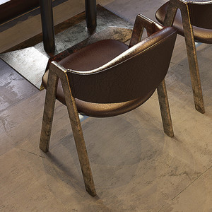 Ensemble de table et chaises de style rétro pour restaurant, café, bar, salon, idéal pour les restaurants de hamburgers et les salons de desserts - Product Image 4