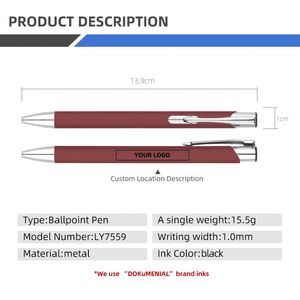 Nuevo Modelo de Bolígrafo de Metal con Recubrimiento de Goma y Clip, Bolígrafo de Metal con Logotipo Personalizado - Product Image 5