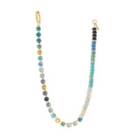Collier artisanal en perles d'abaque aux couleurs bonbon, collier de perles basique tendance européen et américain, bijoux personnalisés en zircon