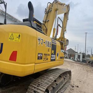 Excavadora Komatsu PC220 usada sobre orugas en buenas condiciones, precio barato de venta con componentes centrales, engranaje de caja de cambios de motor PLC en China - Product Image 3