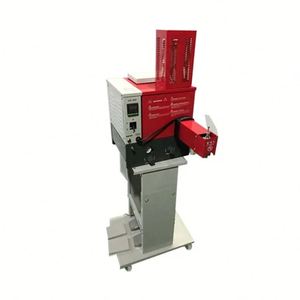 Machine à coller pneumatique à double tête pour empeignes de chaussures, adhésif thermofusible pour le collage de pièces mécaniques - Product Image 1