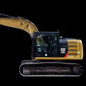 Excavadora Usada Original Japonesa Caterpillar 318, CAT318D2 318, Retroexcavadora Hidráulica con Martillo de Cinta Transportadora - Product Image 1