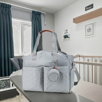 Sac de rangement momie durable multifonction à épaule unique Organisateur de couches de couleur personnalisée pliable et étanche