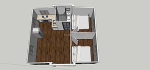 Bán buôn mở rộng container nhà 40ft sang trọng đúc sẵn nhà 3 phòng ngủ chất lượng tốt nhất nhà máy cho Cyprus - Product Image 3