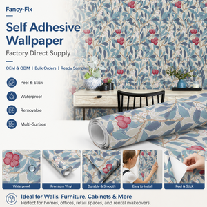 Fancyfix Grenade Design Imperméable Auto-Adhésif Papier Peint 44cm Rouleaux pour Chambre Armoires Décor pour Ménage - Product Image 1