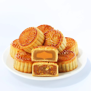 Mid-Autumn Traditional Handmade Mooncake Dim Sum Gift Box Classic and Refined Chinese <strong>Pastries</strong> with <strong>Mixed</strong> Flavors