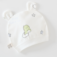 Gorro de Bebé Unisex Recién Nacido, 100% Algodón Tejido, Suave, Transpirable, con Diseño de Dibujos Animados, para 0-3 Meses, Cuatro Estaciones, Personalizable