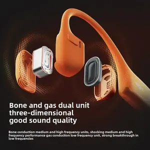 Pour SHOKZ <span class=keywords><strong>OpenRun</strong></span> Pro 2 S820 casque à Conduction osseuse étanche IP55 LED batterie sport sans fil écouteurs pour la musique Bluetooth - Product Image 2