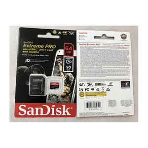 SDSQXCY-064G-GN6MA de téléphone/DVR/Tablette en plastique Extreme Pro TF 170R/90W Compatible 170R/90W Extreme Pro TF 170R/90W - Product Image 4