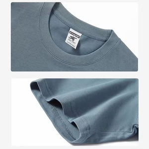 T-shirts en gros, fournisseur en vrac, 100% coton, 280 grammes, t-<span class=keywords><strong>shirt</strong></span> en tricot de qualité, t-shirts en tricot pour hommes, t-<span class=keywords><strong>shirt</strong></span> en coton épais - Product Image 3