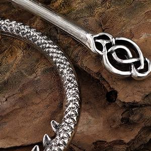 Épingle à Cheveux Viking Dragon Nœud Celtique Vintage Alliage Accessoire Cheveux Cadeau Femme - Product Image 4