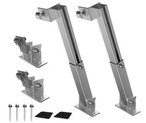 Sistema de montaje de panel solar de techo plano de aluminio premium más vendido, soporte de pierna trasera de inclinación ajustable, equipo Premium - Product Image 5
