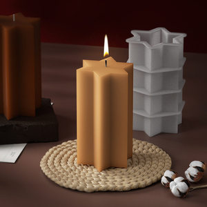 Molde <span class=keywords><strong>de</strong></span> silicona para velas <span class=keywords><strong>de</strong></span> yeso <span class=keywords><strong>de</strong></span> aromaterapia DIY, columna <span class=keywords><strong>de</strong></span> resina epoxi con forma <span class=keywords><strong>de</strong></span> <span class=keywords><strong>estrella</strong></span> <span class=keywords><strong>de</strong></span> seis puntas, adorno decorativo <span class=keywords><strong>de</strong></span> flores secas - Product Image 1