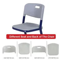 Conjunto de Silla y Escritorio para Aula, Muebles Escolares Modernos Modulares, Metal Ecológico, Cómodo, Seguro y Duradero para la Educación Infantil