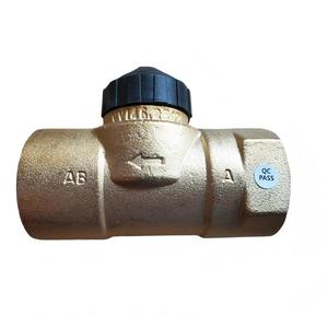 Vanne de zone bidirectionnelle VVI46.25, corps en laiton pressé à chaud, DN25, PN16, Kvs 5.0m³/h, filetage interne Rp1 - Product Image 1