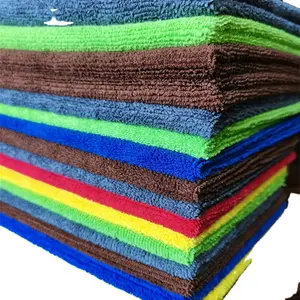 40*40cm 300gsm microfiber तौलिया 80% पॉलिएस्टर 20% पॉलियामाइड सफाई कपड़ा चमकाने कार Microfiber कपड़ा कार रसोई तौलिए