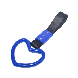 JDMotorsport88 JDM <span class=keywords><strong>Tsurikawa</strong></span> Anneaux en forme de cœur pour poignées de voiture, breloques de drift, anneaux de décoration pour pare-chocs arrière, bus et métro - Product Image 3