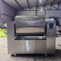 Mélangeur à pâte horizontal industriel, machine à pétrir la pâte commerciale, 100 kg, robuste, nouveau mélangeur à farine pour boulangerie