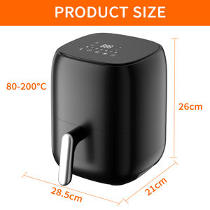 Friteuses à air compactes CE/GS 1000W 2L, mini friteuses à air <span class=keywords><strong>2</strong></span> litres, vente en gros - Product Image 3