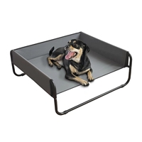 Lit surélevé pour chien de voyage, cadre en acier pour le camping en plein air, lit surélevé pour chien pliable, produit pour animaux de compagnie